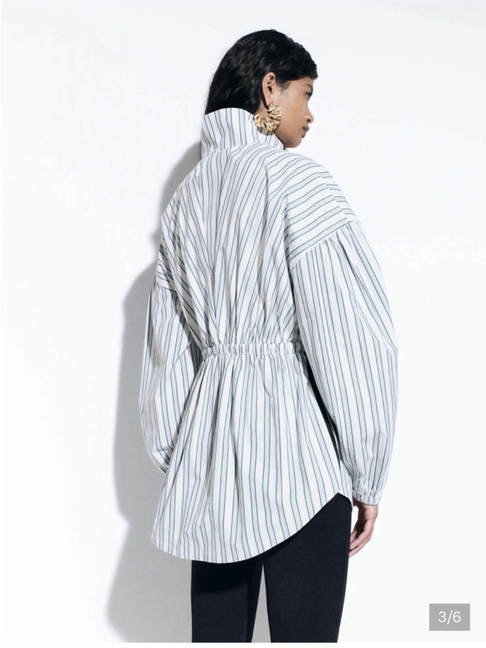 NEW Adidas Originals x ASOS White Navy Pinstripes Jacket - Picture 2 of 5